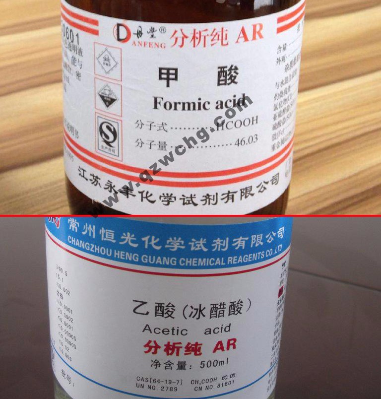 蟻酸，乙酸，甲酸，醋酸，冰醋酸，冰乙酸之間的名稱(chēng)關(guān)系(圖1)