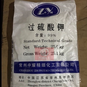過硫酸鉀，K2S2O8